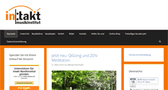 Desktop Screenshot of intakt-musikinstitut.de