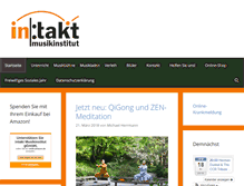 Tablet Screenshot of intakt-musikinstitut.de